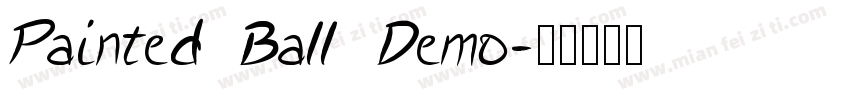 Painted Ball Demo字体转换